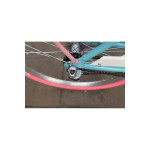Dámsky retro bicykel 26" Lavida 3-prevodový hliníkový rám 17,5" Modrý, ružové kolesá